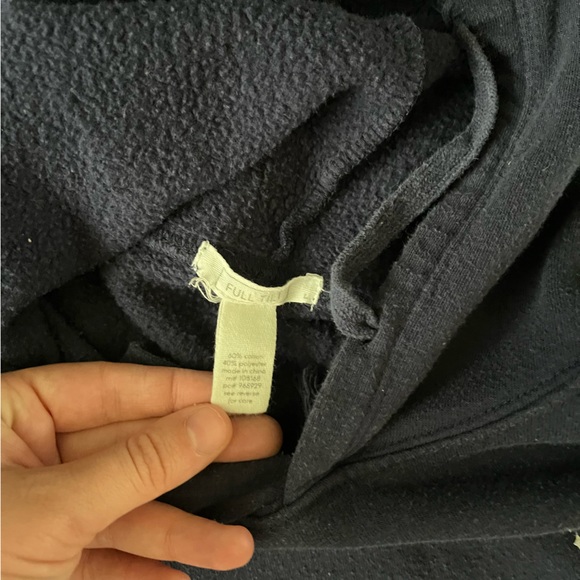 FULL TILT Happy Flower navy blue hoodie - Picture 2 of 4